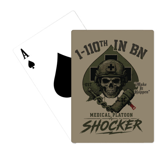 1-110th hhc medics Playing Cards - jbvnin