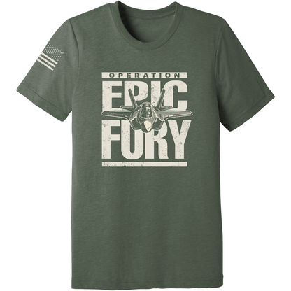 CUSTOM Operation Epic Fury Comfort Unisex Triblend SS Tee - Plane