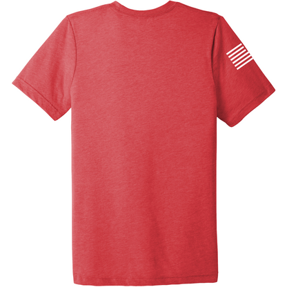 Emblem Basics Comfort Unisex Triblend SS Tee - White Flag