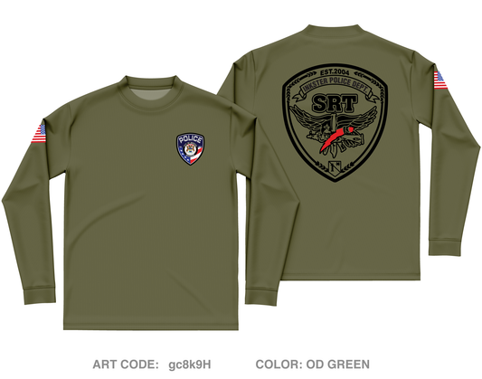 Inkster Police SRT Core Men's LS Performance Tee - gc8k9H