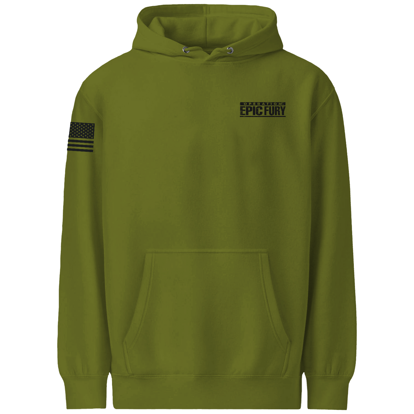 Operation Epic Fury Comfort Unisex Hooded Sweatshirt - Eagle