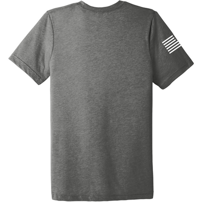 Emblem Basics Comfort Unisex Triblend SS Tee - White Flag