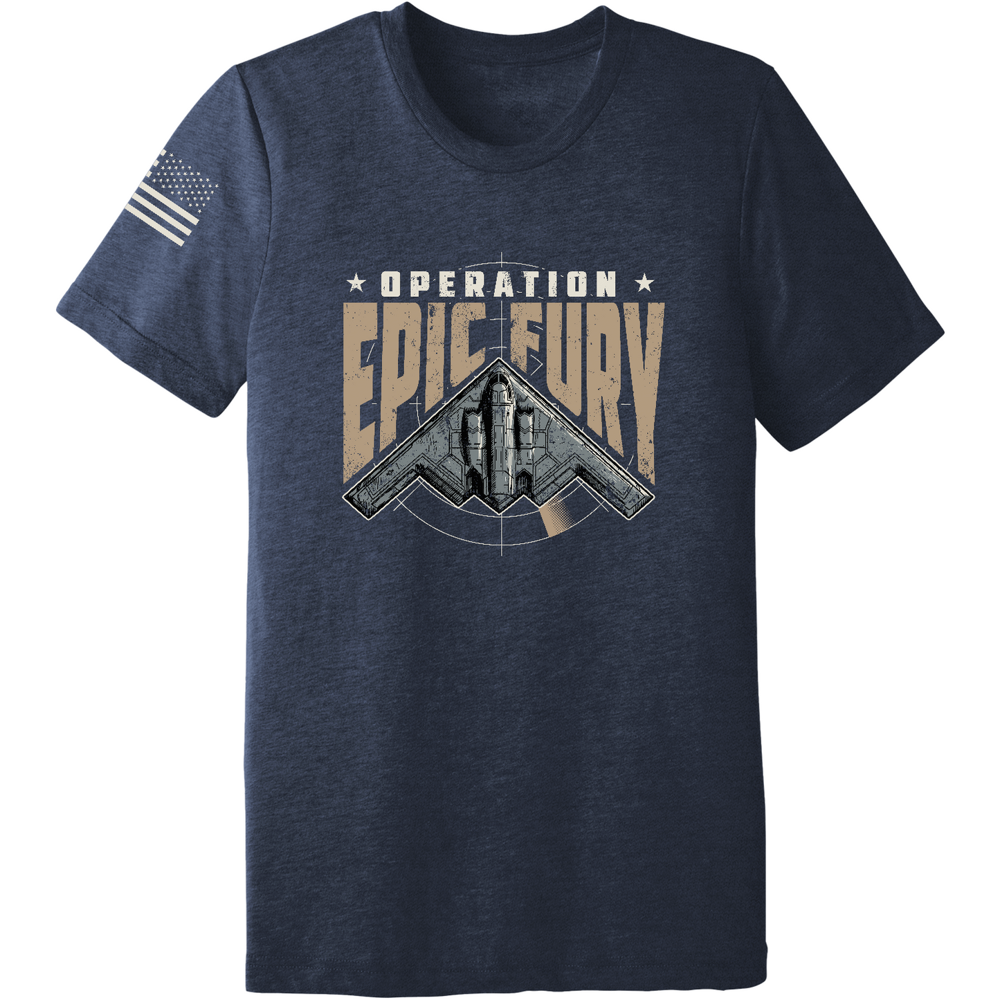 CUSTOM Operation Epic Fury Comfort Unisex Triblend SS Tee - Stealth