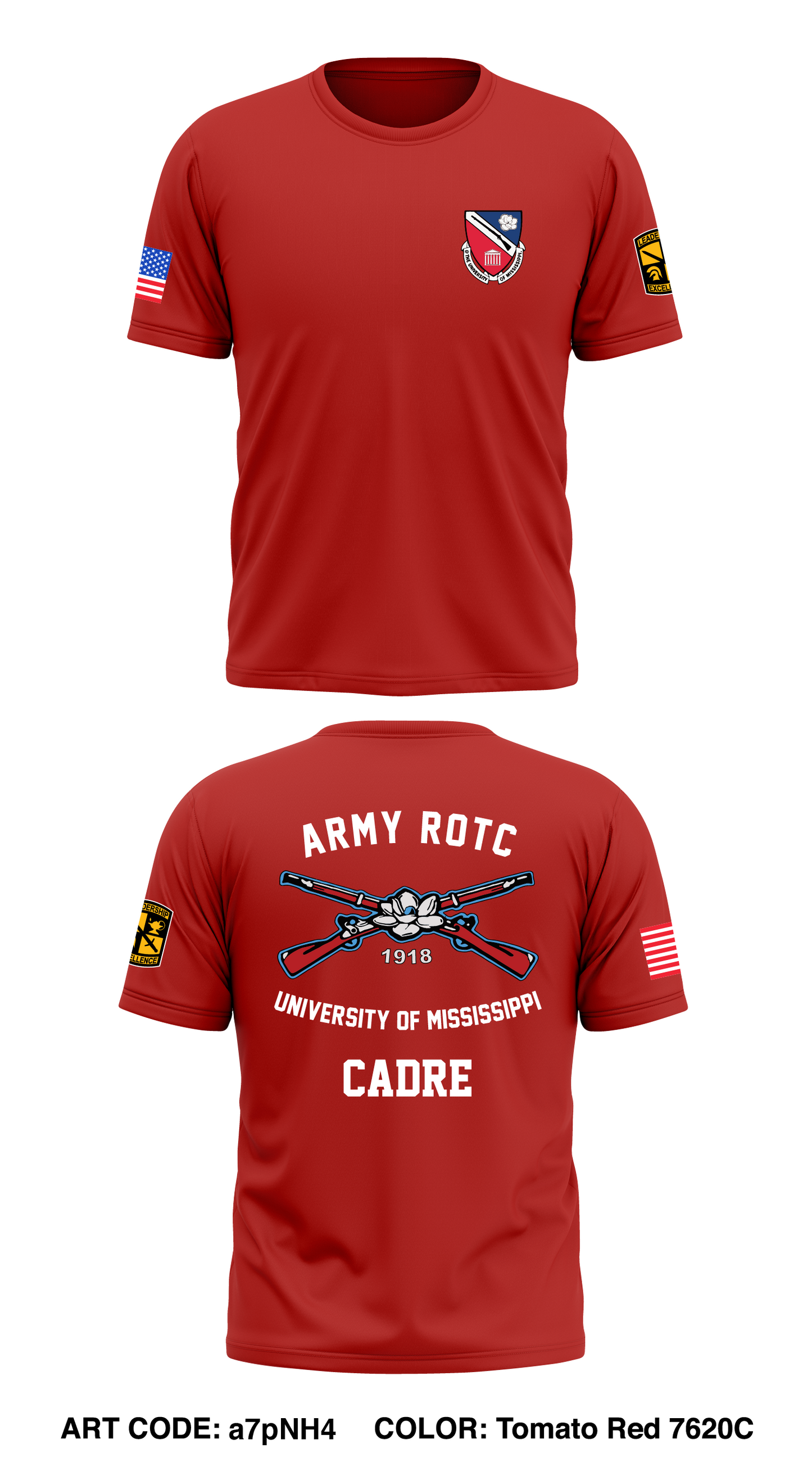 Ole Miss ROTC Core Men's SS Performance Tee