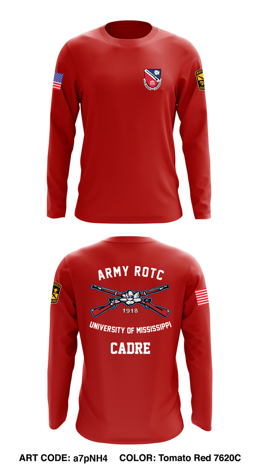 Ole Miss ROTC Core Men's LS Performance Tee