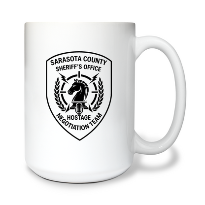 Sarasota County Hostage Negotiations Team 15 oz White Ceramic Mug - mWJLyG