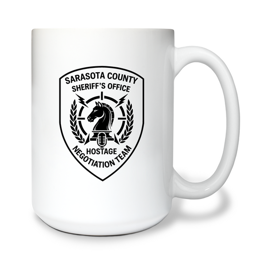 Sarasota County Hostage Negotiations Team 15 oz White Ceramic Mug - mWJLyG