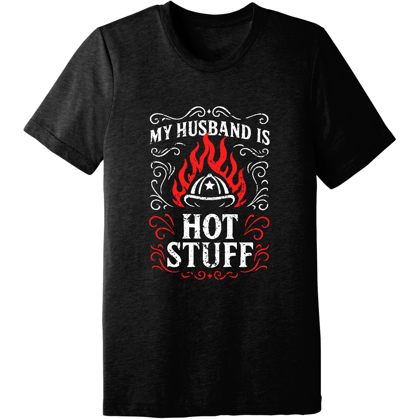 Emblem Comfort Unisex Triblend SS Tee - Husband Hot Stuff