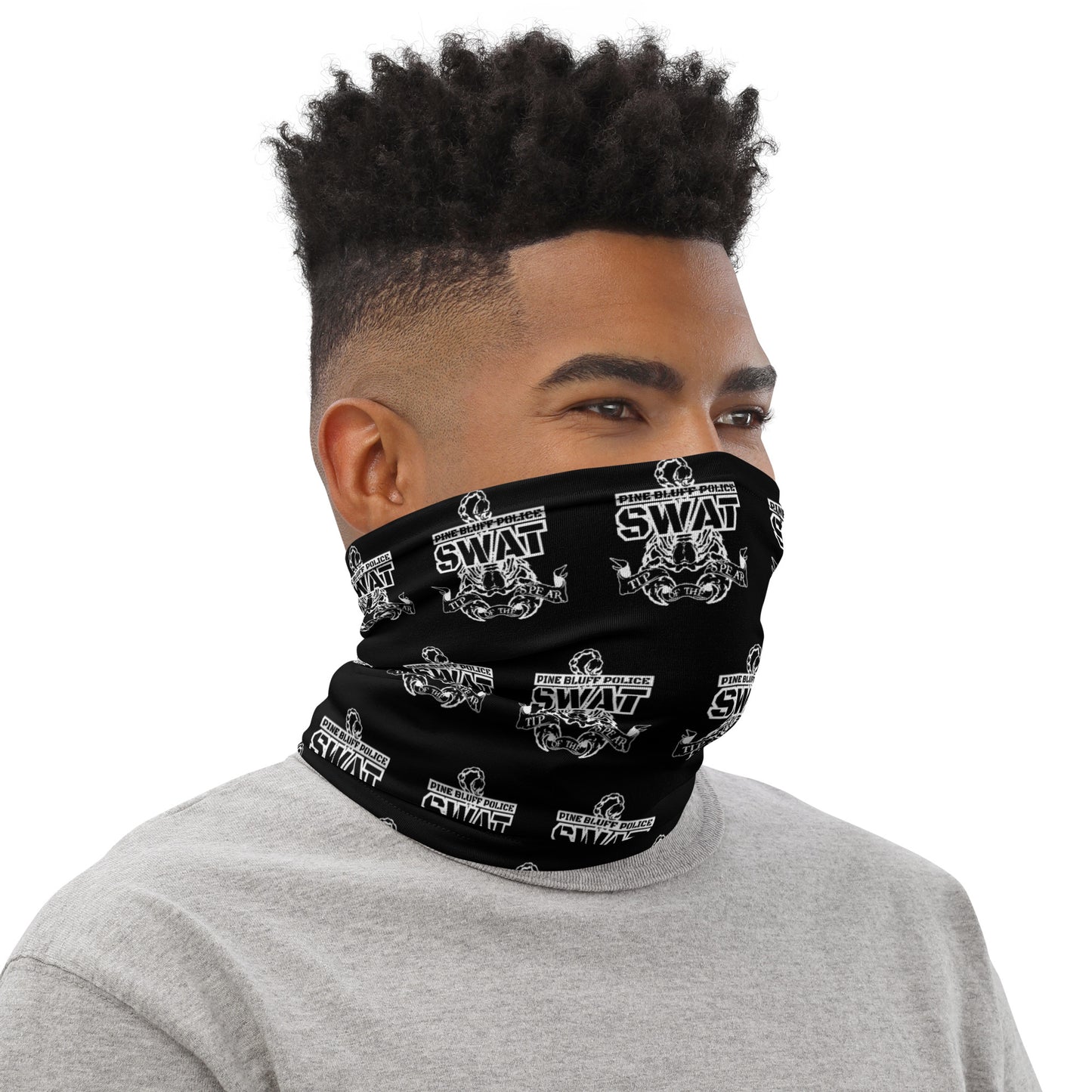 Pine Bluff Police SWAT Emblem Shield Neck Gaiter - TIP234