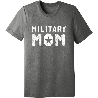 Emblem Comfort Unisex Triblend SS Tee - Military Mom White