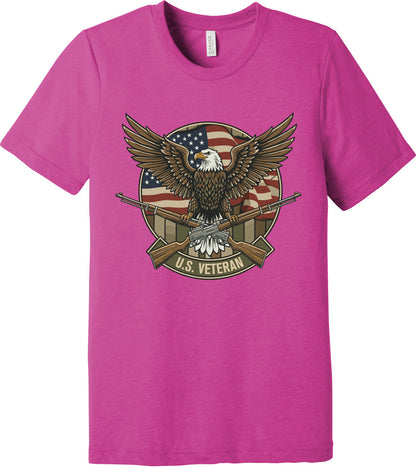 Emblem Comfort Unisex Triblend SS Tee - U.S. Veteran