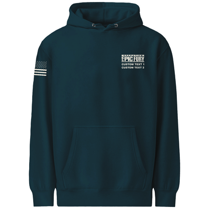 CUSTOM Operation Epic Fury Comfort Unisex Hooded Sweatshirt - Stealth