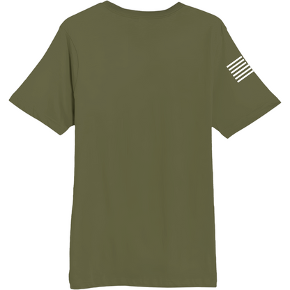 Emblem Basics Comfort Unisex Cotton SS Tee - White Flag