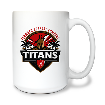 Forward Support Company 15 oz White Ceramic Mug - Rkujxe