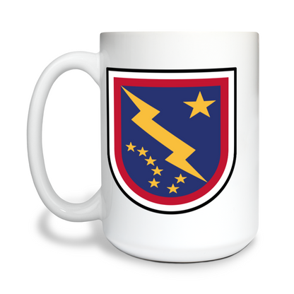 HHBN, 11th Airborne Division 15 oz White Ceramic Mug - M96mxe