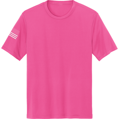 Emblem Basics Hi-Tech SS Performance Tee - White Flag