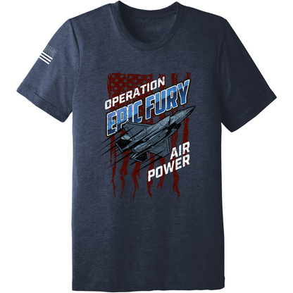 CUSTOM Operation Epic Fury Comfort Unisex Triblend SS Tee - Stealth