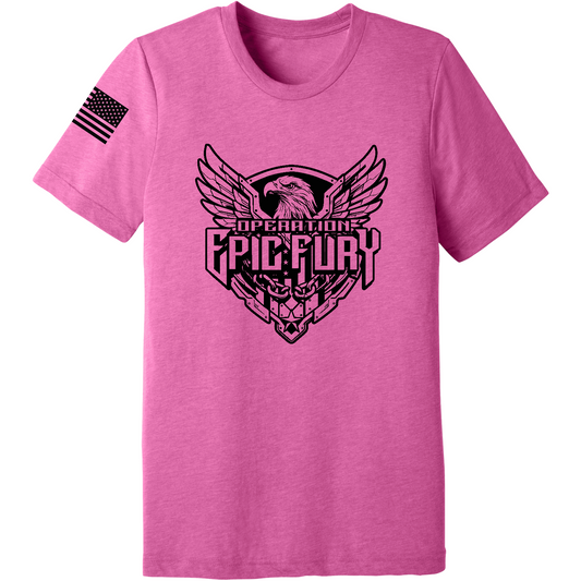 Operation Epic Fury Comfort Unisex Triblend SS Tee - Eagle