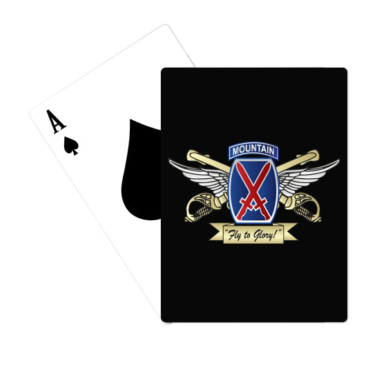 10th Combat Aviation Brigade Fundraising Collection Playing Cards - AQaLu2