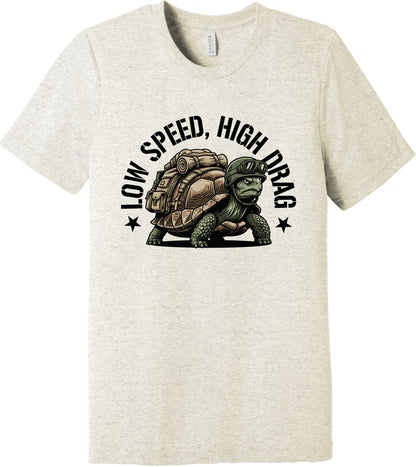 Emblem Comfort Unisex Triblend SS Tee - Low Speed, High Drag