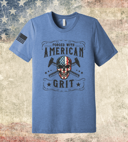 CUSTOM Emblem 4th of July Series - Comfort Unisex Triblend SS Tee - American Grit