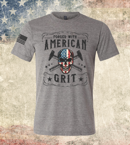 CUSTOM Emblem 4th of July Series - Comfort Unisex Triblend SS Tee - American Grit