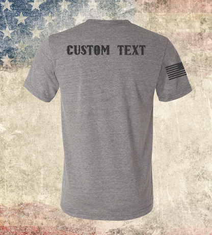 CUSTOM Emblem 4th of July Series - Comfort Unisex Triblend SS Tee - American Grit