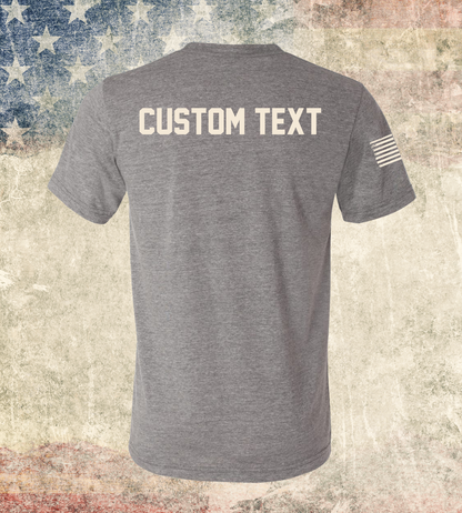 CUSTOM Emblem 4th of July Series - Comfort Unisex Triblend SS Tee - American Strength