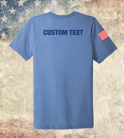 CUSTOM Emblem 4th of July Series - Comfort Unisex Triblend SS Tee - American Eagle