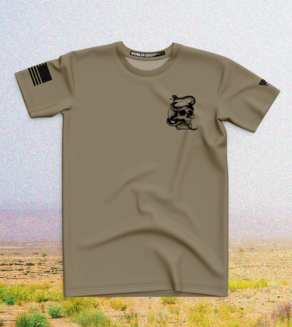 CUSTOM Emblem Snake Series Core Men's SS Performance Tee - Snake Skull