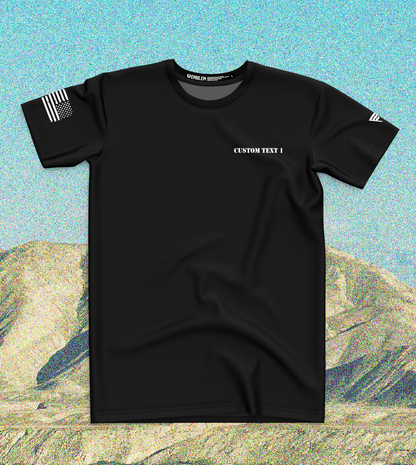 CUSTOM Emblem Flag Series Core Men's SS Performance Tee - White Flag