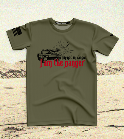 CUSTOM Emblem Core Men's SS Performance Tee - Danger