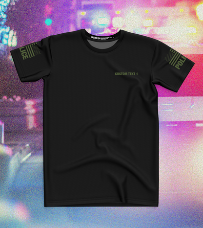 CUSTOM Emblem Core Men's SS Performance Tee - Police ODG