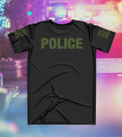CUSTOM Emblem Core Men's SS Performance Tee - Police ODG