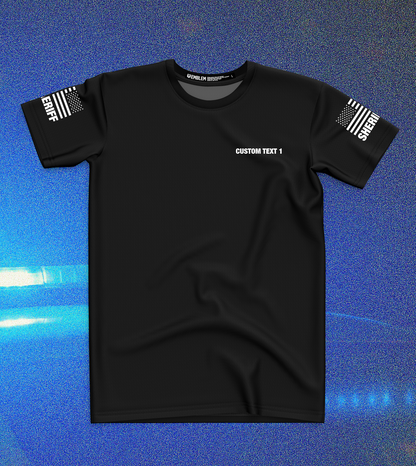 CUSTOM Emblem Core Men's SS Performance Tee - Sheriff White