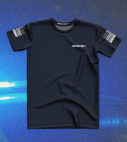 CUSTOM Emblem Core Men's SS Performance Tee - Sheriff White