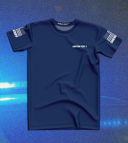 CUSTOM Emblem Core Men's SS Performance Tee - Sheriff White