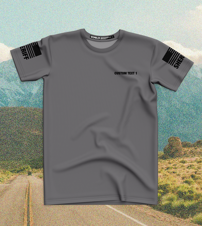 CUSTOM Emblem Core Men's SS Performance Tee - Sheriff Black