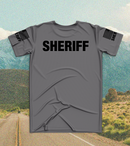 CUSTOM Emblem Core Men's SS Performance Tee - Sheriff Black