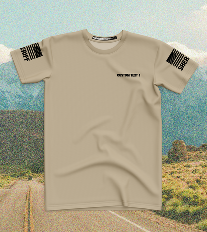 CUSTOM Emblem Core Men's SS Performance Tee - Sheriff Black