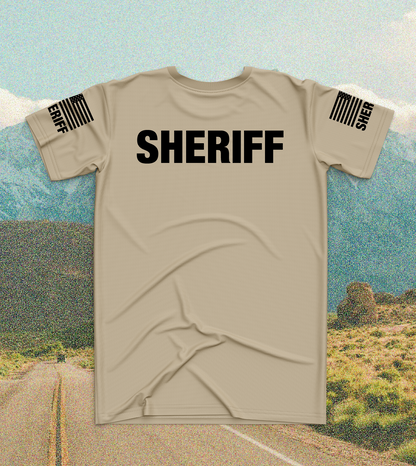 CUSTOM Emblem Core Men's SS Performance Tee - Sheriff Black