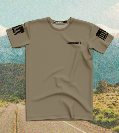 CUSTOM Emblem Core Men's SS Performance Tee - Sheriff Black