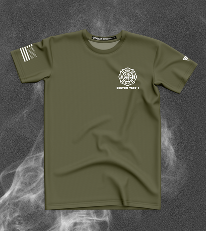 CUSTOM Emblem Core Men's SS Performance Tee - Fire