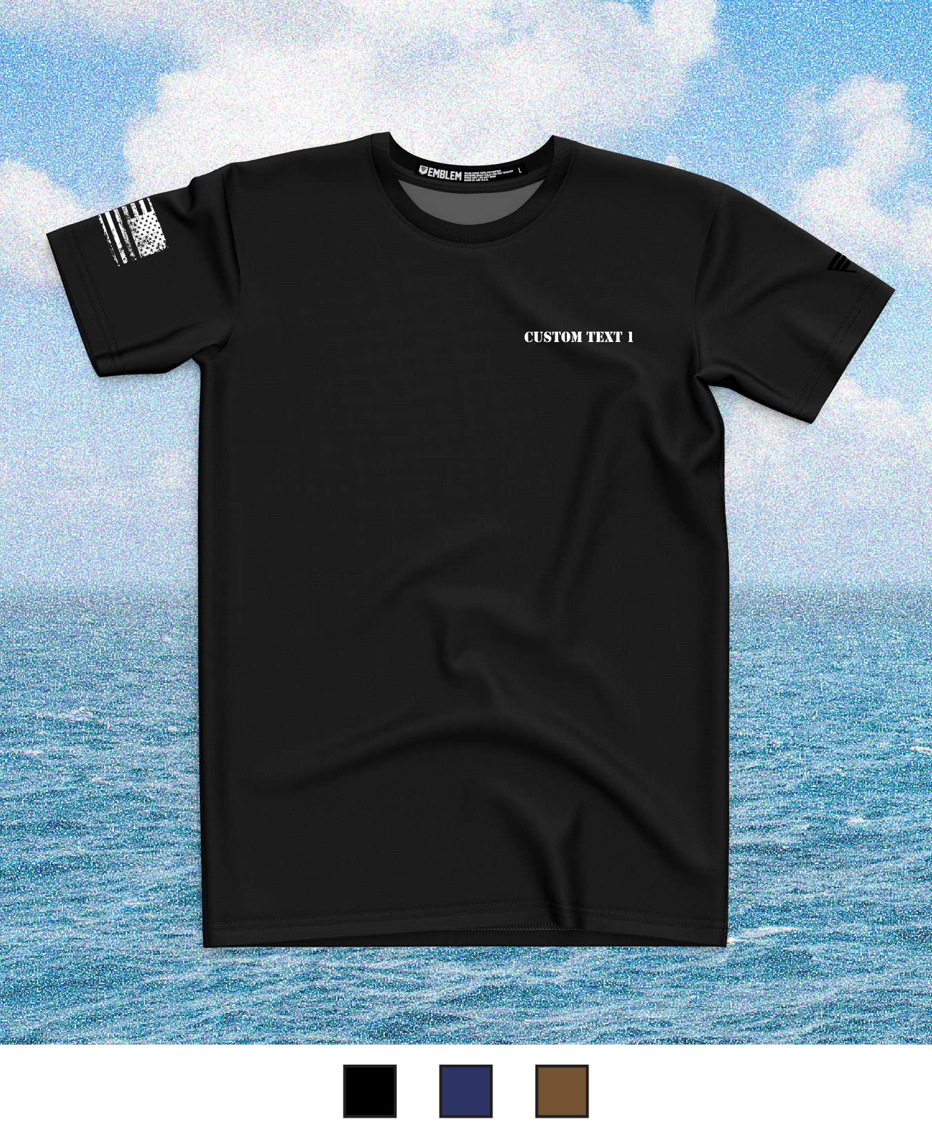 CUSTOM Emblem Core Men's SS Performance Tee - Anchor