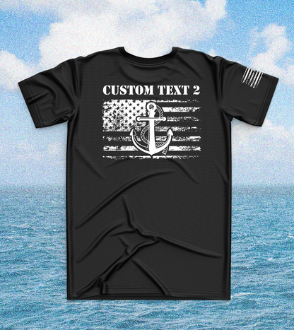 CUSTOM Emblem Core Men's SS Performance Tee - Anchor