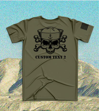 CUSTOM Emblem Anchor Series Core Men's SS Performance Tee - Anchor Skull