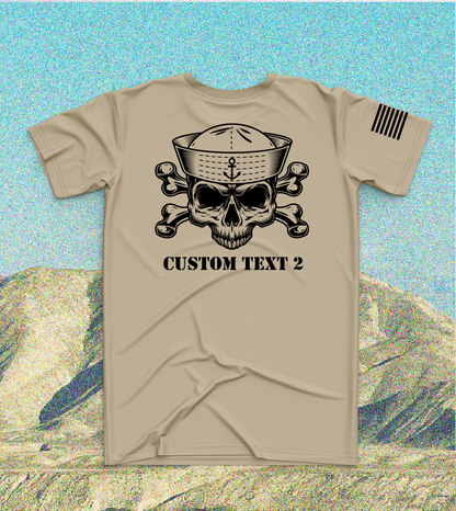 CUSTOM Emblem Anchor Series Core Men's SS Performance Tee - Anchor Skull