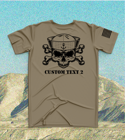 CUSTOM Emblem Anchor Series Core Men's SS Performance Tee - Anchor Skull