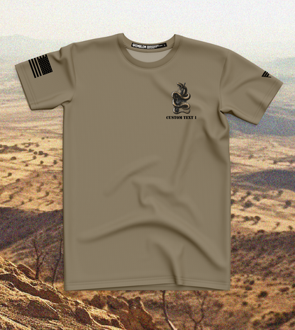 CUSTOM Emblem Snake Series Core Men's SS Performance Tee - Wrapped Snake