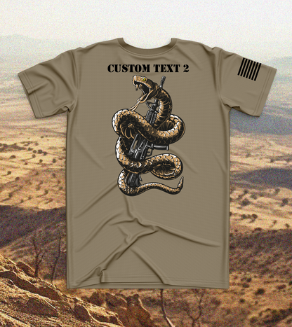 CUSTOM Emblem Snake Series Core Men's SS Performance Tee - Wrapped Snake